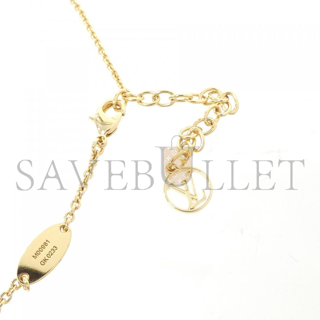 LOUIS VUITTON LV FLORAGRAM MONOGRAM NECKLACE M00981